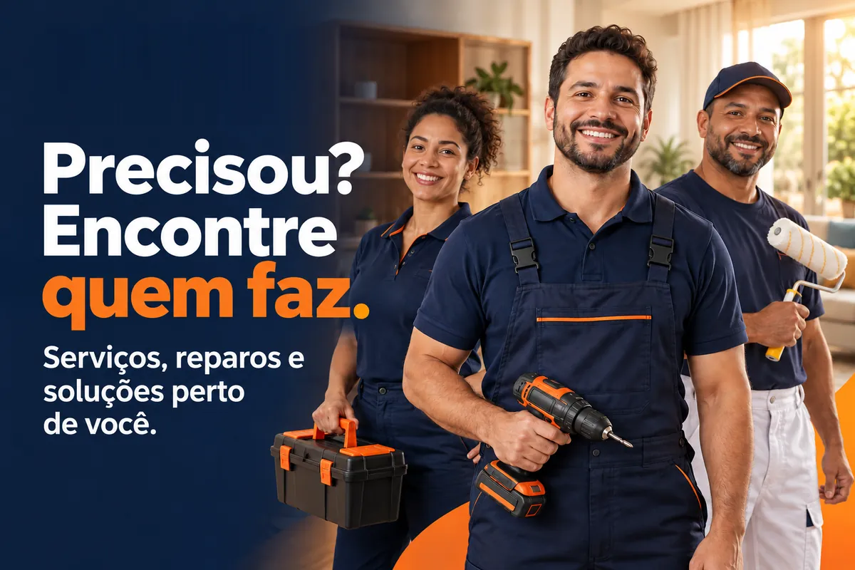 QuemFaz: Precisou? Encontre quem faz. Serviços, reparos e soluções perto de você.